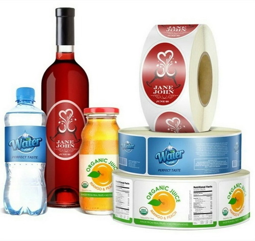 Самоклеящиеся этикетки на бутылку